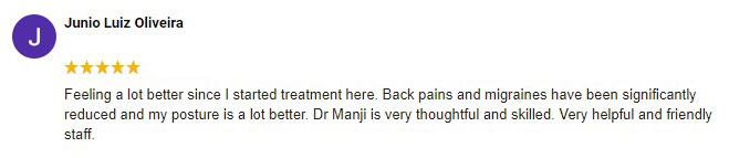 Chiropractic Yonge and St. Clair in Toronto ON Patient Testimonial Junio